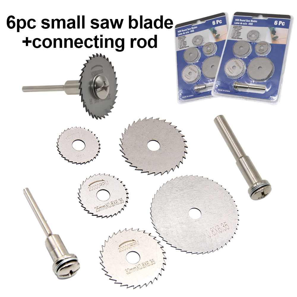 Woodworking Saw - 3.2 ミリメートル/6 ミリメートルコネクティングロッドハンドドリル丸鋸刃マイクロ電動グラインダーアクセサリープラスチック木工金属切削工具