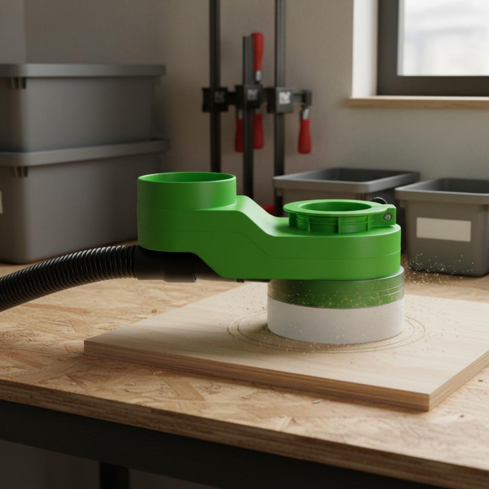 Woodworking Industry - スピンドルダストカバー クリーンカット彫刻機用吸引カバー 工業用アクセサリー 工場、木工用の簡単な工具交換