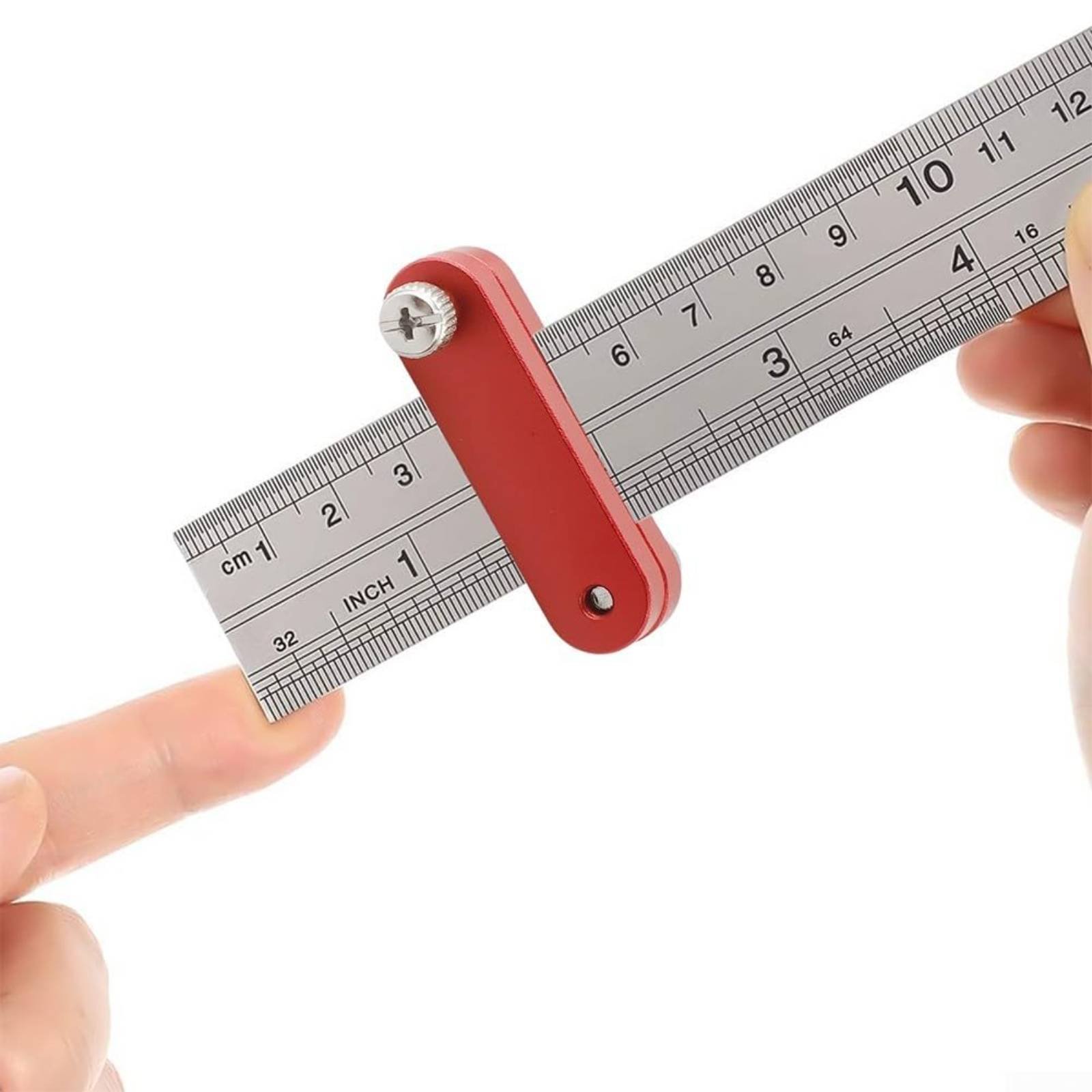 Woodworking Ruler - 木工用定規ストッパー 調整可能な定規位置決めブロック 木工用マーキングストップ 使いやすい90度マーキングゲージ