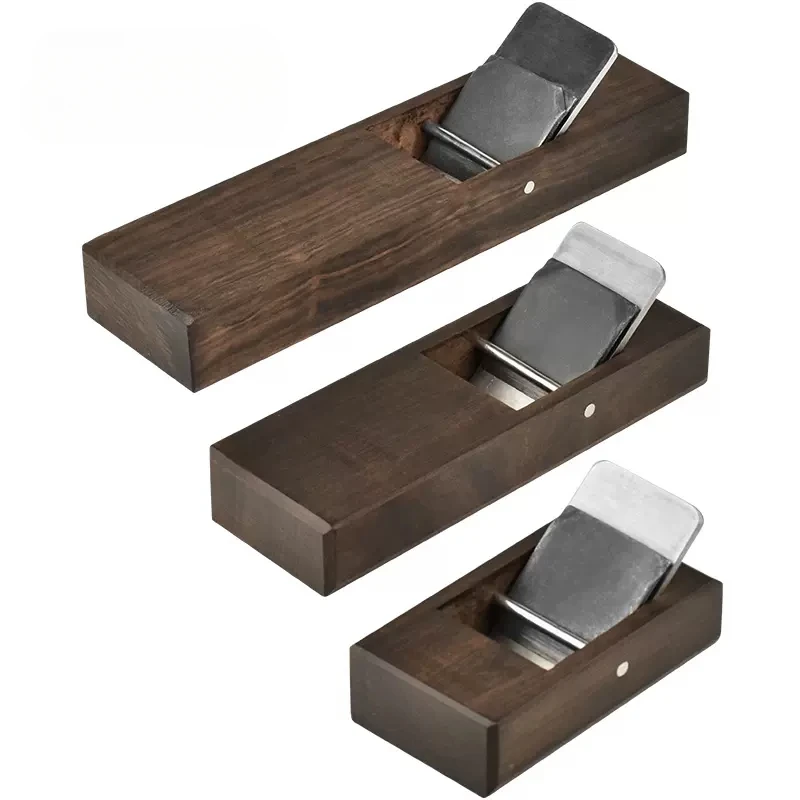 Woodworking Kumiko - フラットトリミング手動カンナ 欧州木工カンナ ソリッドエボニー木工工具 合金鋼刃加工 DIY手動カンナ
