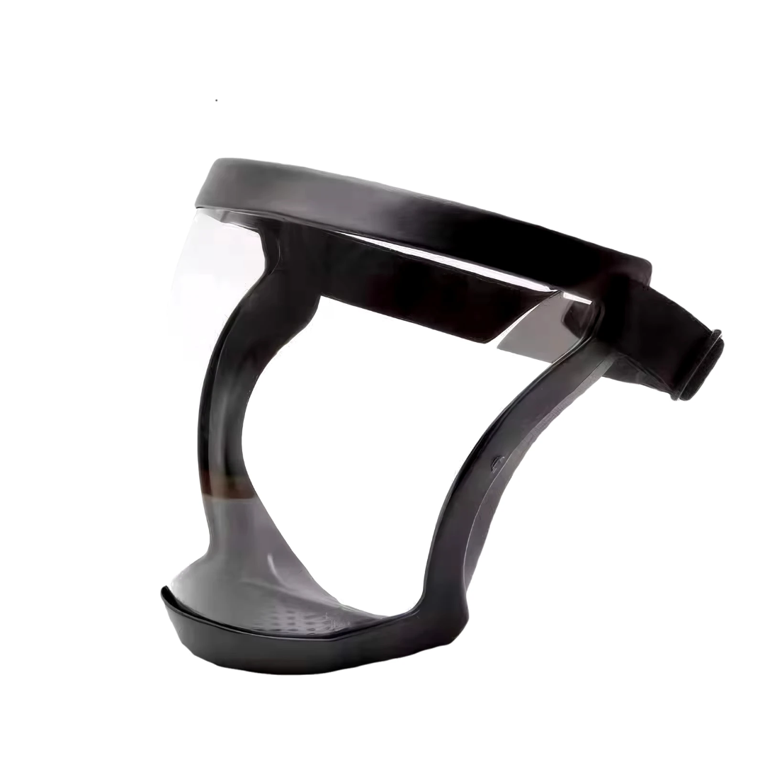 Woodworking Face Shield - 調節可能なバックル付きフルフェイス透明保護マスク - 作業や外出時の安全のための再利用可能で耐熱性のあるフェイシャルシールド
