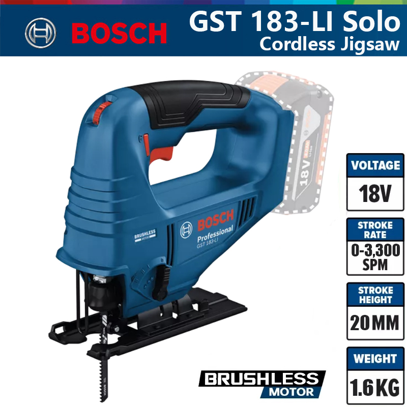 Woodworking Saw - ボッシュ GST 183-LI プロフェッショナル電動ジグソー ブラシレスジグソー 18V