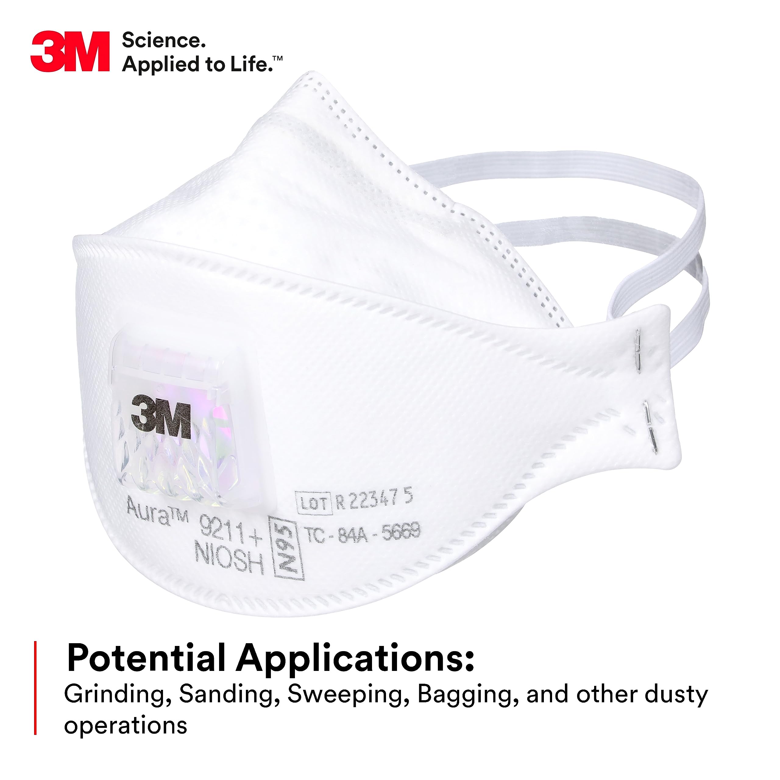 Woodworking Mask - 3M オーラ 9211+ 粒子状物質用呼吸器 N95 使い捨てマスク