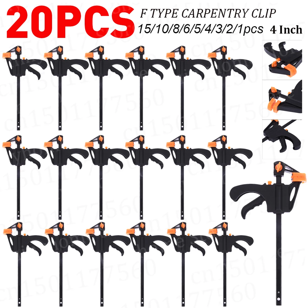 Woodworking Z Clips - 大工仕事用のウッドクランプ,木工用のバークリップ,4インチタイプのラチェット,リリースツール