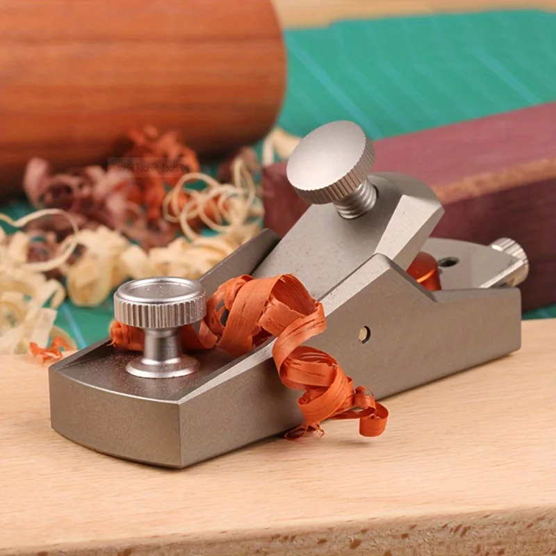 Woodworking Kumiko - 1Pc 木工かんなミニアルミ合金ハンドかんな DIY 大工ツールヨーロッパ平面下端木材トリミングかんな