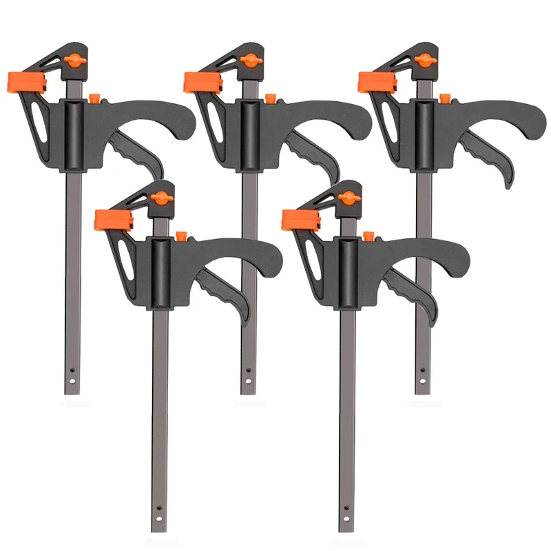 Woodworking Z Clips - 4 インチクイックラチェット F クランプ木工作業バークランプクリップキット木工逆クランプ F クリップ