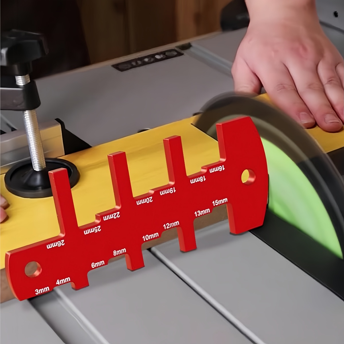 Woodworking Ruler - 木工用鋸高さゲージ | テーブルソー高さ深さ正確なゲージ、コンパクト木工定規プロジェクト用ホーム測定ツール
