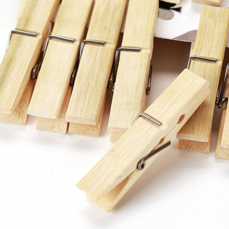 天然竹防風服ペグ、木製ソックス、ベッドシーツピン、洗濯ばさみ - Woodworking Z Clips のレビューと価格