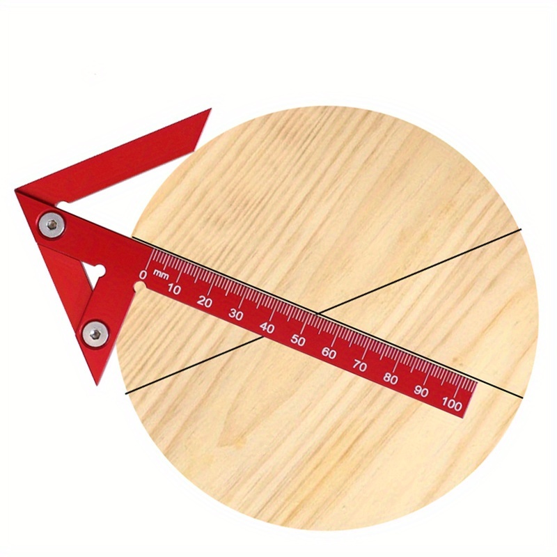 センターファインダーラインゲージ 45/90度角度マーキング - Woodworking Ruler のレビューと価格