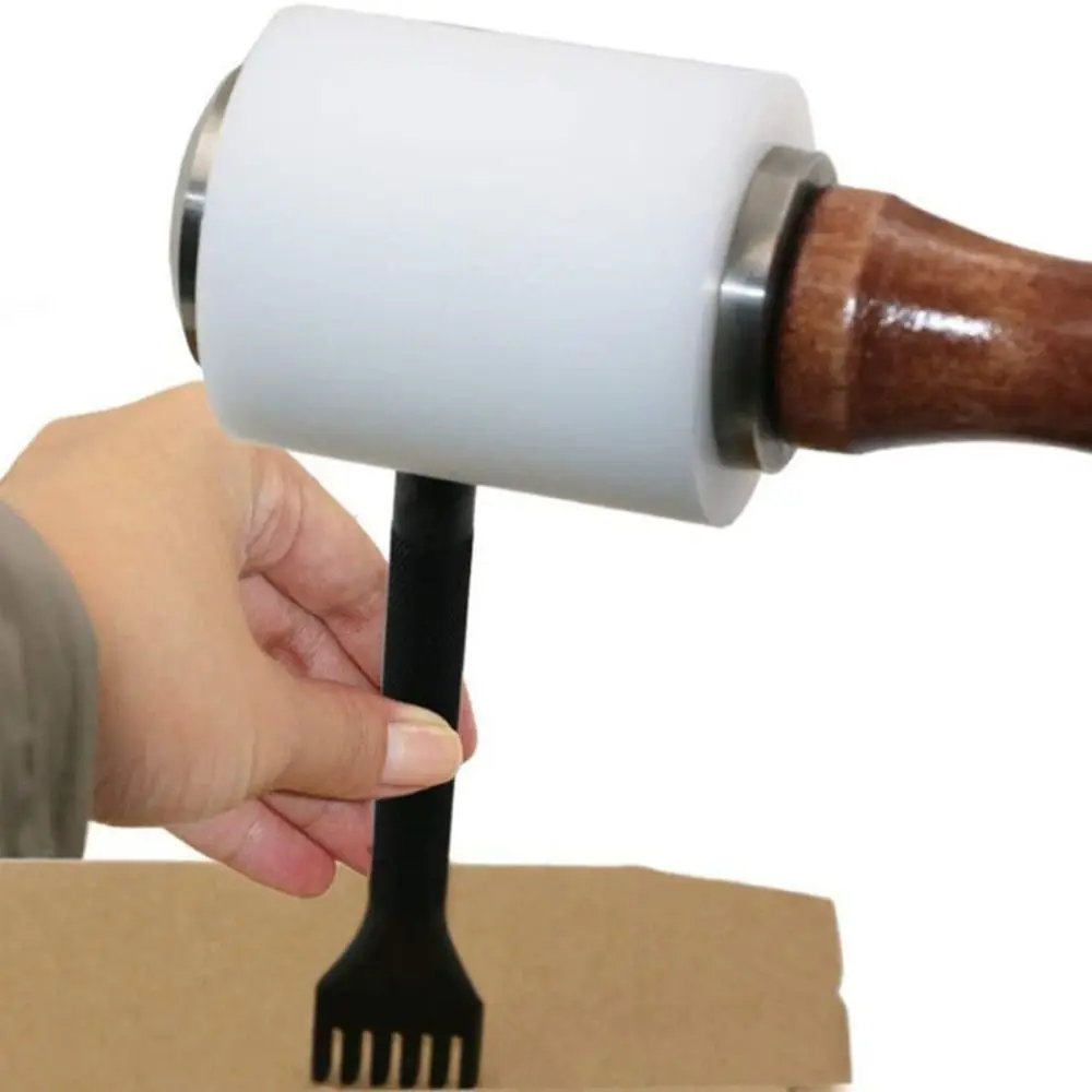 マレット木製ハンドルナイロンハンマー革工芸用ソリッドアートレ - Wooden Mallet Carving のレビューと価格