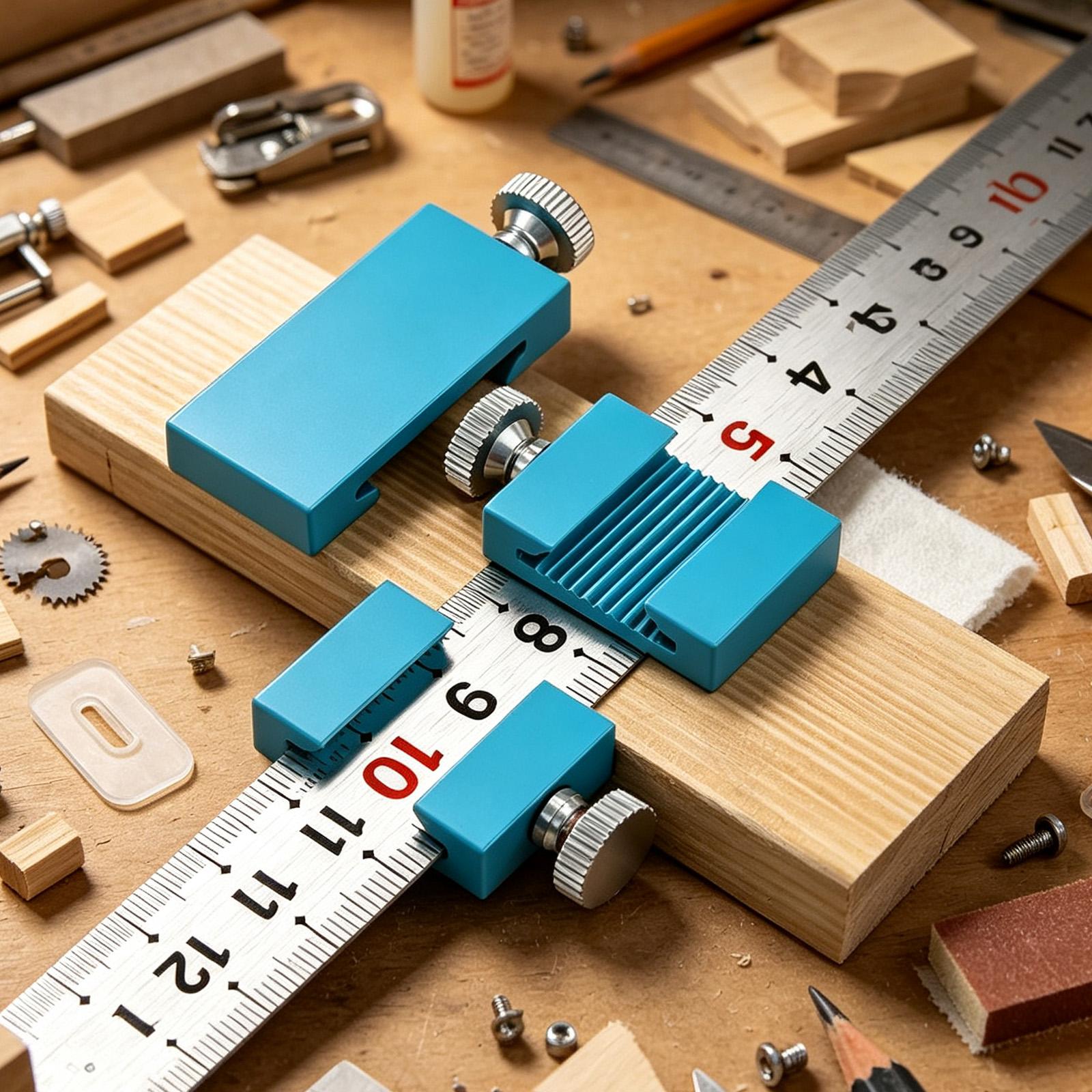 木工定規ストップ大工定規位置決めスクライビングブロック木工ス - Woodworking Ruler のレビューと価格
