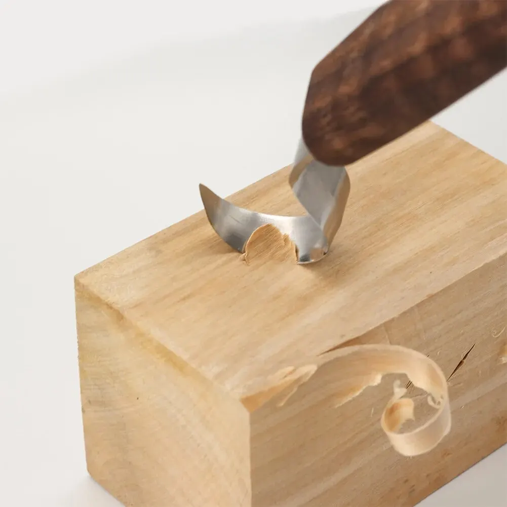 ‌ 1PCプロフェッショナル木彫りナイフセット、湾曲した刃と - Wood Chisel Set のレビューと価格