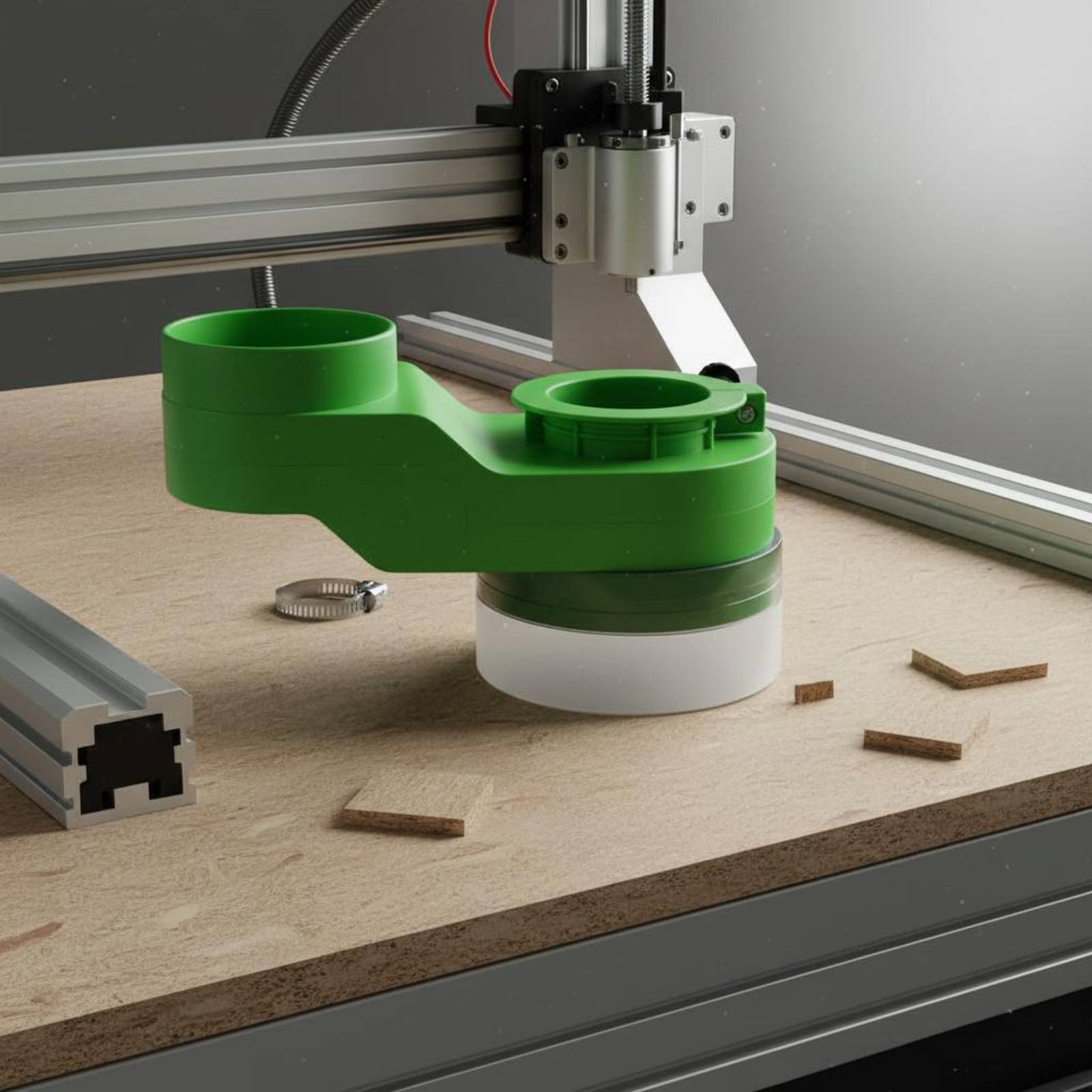 スピンドルダストカバー クリーンカット彫刻機用吸引カバー 工 - Woodworking Industry のレビューと価格