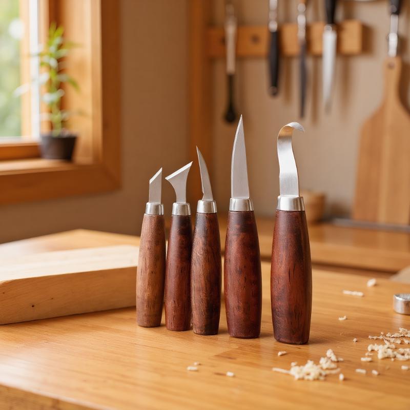 （夏6）木彫り用工具5点セット、木工カッター、ハンドツールセ - Wood Chisel Set のレビューと価格