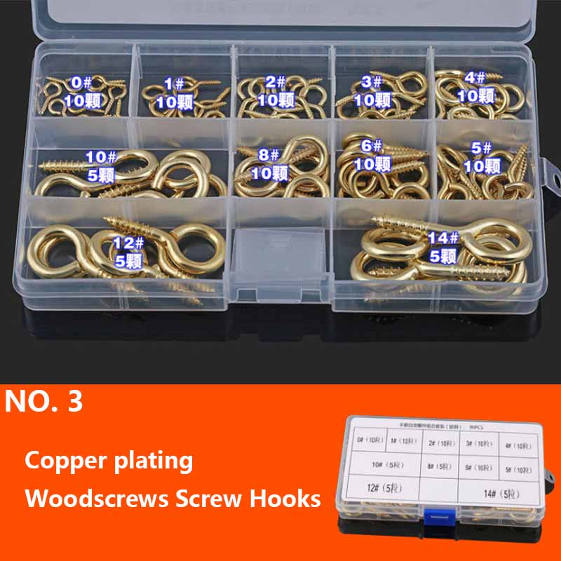 銅メッキ亜鉛疑問符フックネジ釘プラスロング羊の目ネジぶら下げ - Woodworking Questions のレビューと価格
