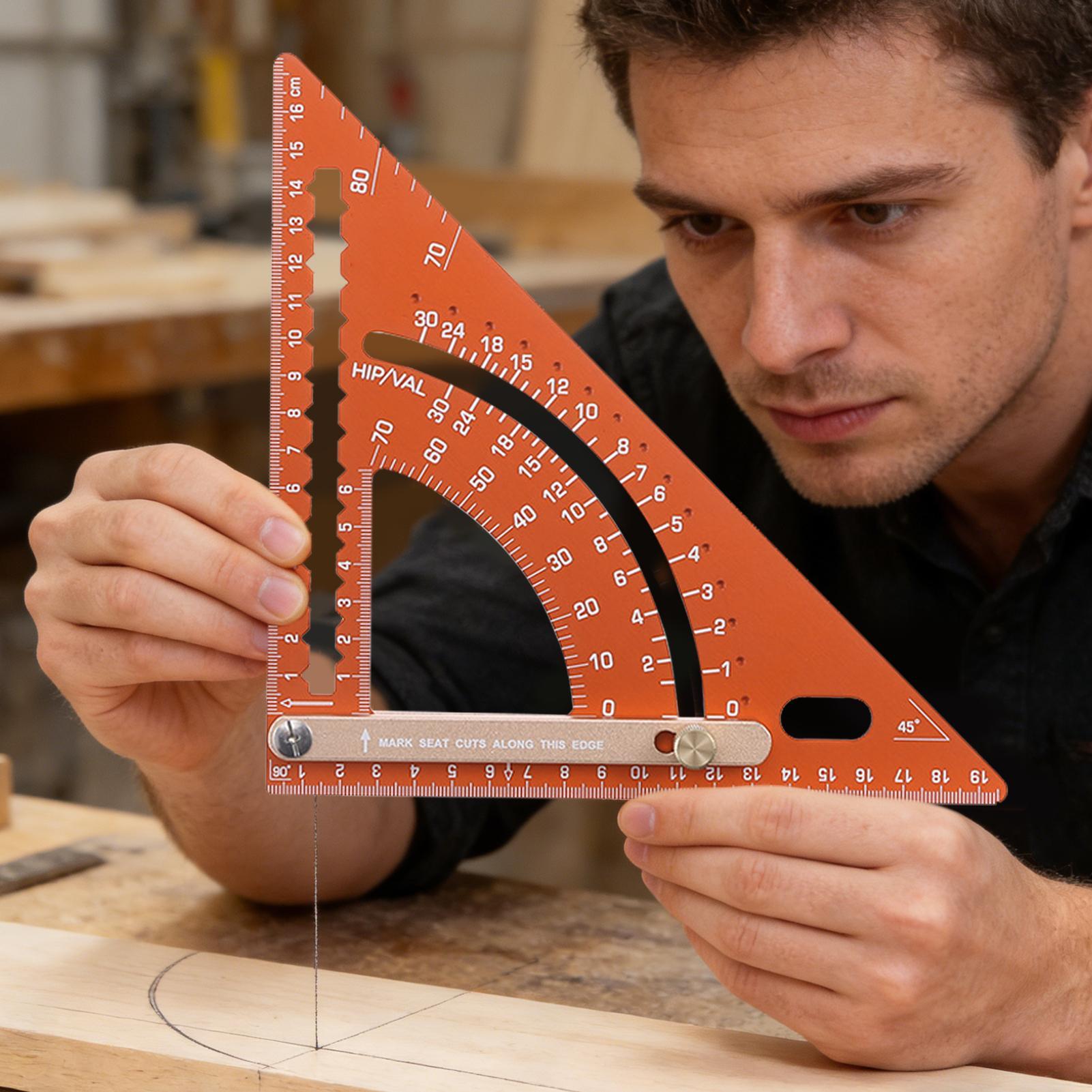 木工用直角定規 アルミ合金製 人間工学に基づいた大工用三角定 - Woodworking Man のレビューと価格