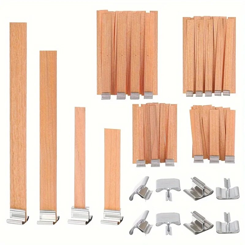 30 個の高品質木製キャンドル芯クリップベースクラフト籐パラ - Woodworking Z Clips のレビューと価格