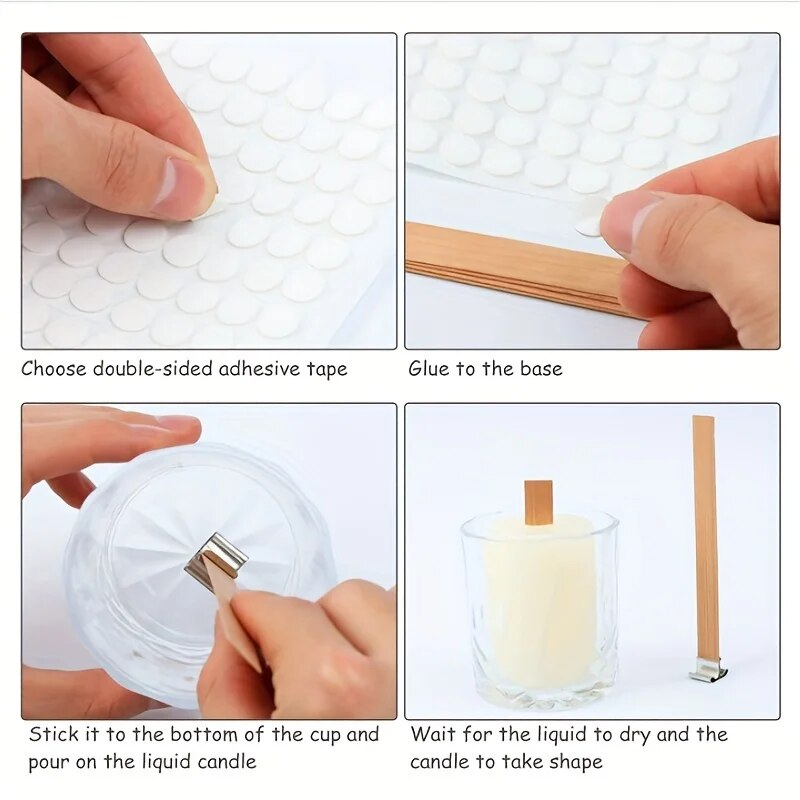 30 個の高品質木製キャンドル芯クリップベースクラフト籐パラ - Woodworking Z Clips のレビューと価格