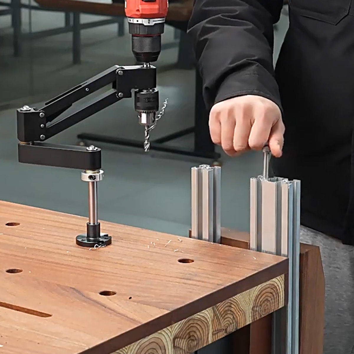 調整可能な関節式カンチレバータッピングアームスタンド（ハンド - Woodworking Kumiko のレビューと価格