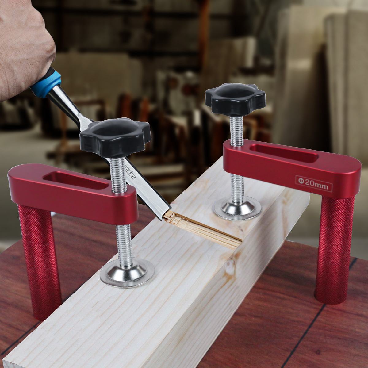 木工ベンチ,木彫りクリップ,アルミニウム合金犬穴クランプ,1 - Woodworking Kumiko のレビューと価格