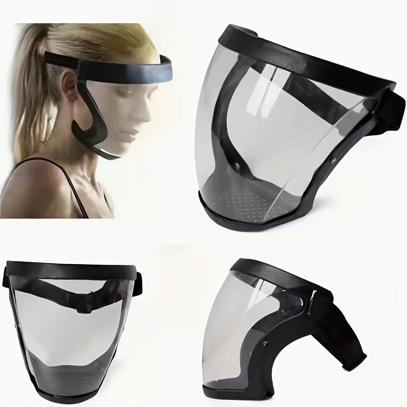 調節可能なバックル付きフルフェイス透明保護マスク - 作業中 - Woodworking Face Shield のレビューと価格