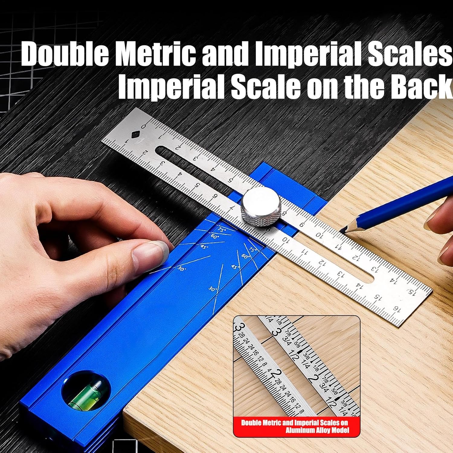 スクライバーマーキングツール、マルチアングルファインダーゲー - Woodworking Ruler のレビューと価格