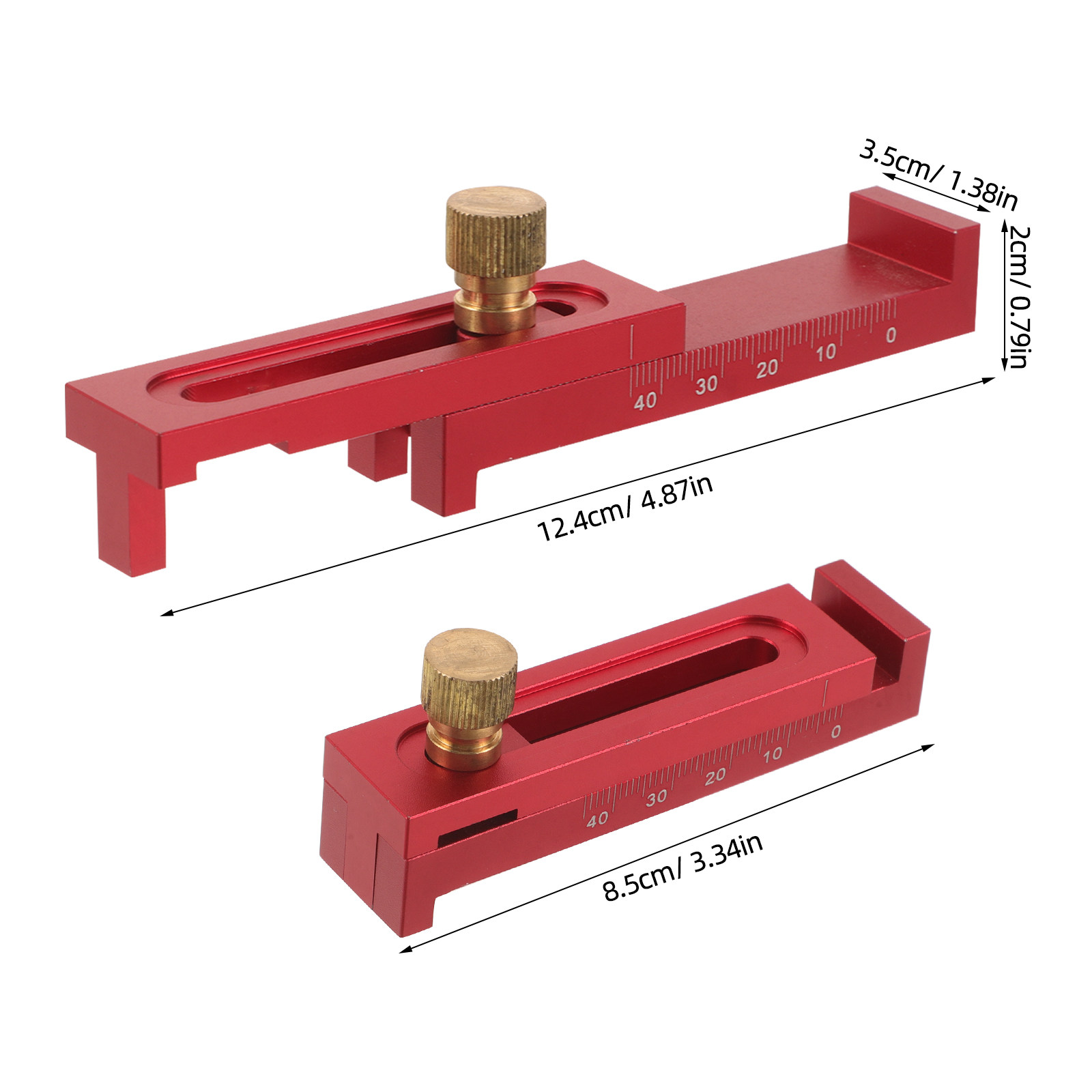 木工用測定定規 アルミ合金製モーティスゲージ 5-40mm  - Woodworking Ruler のレビューと価格