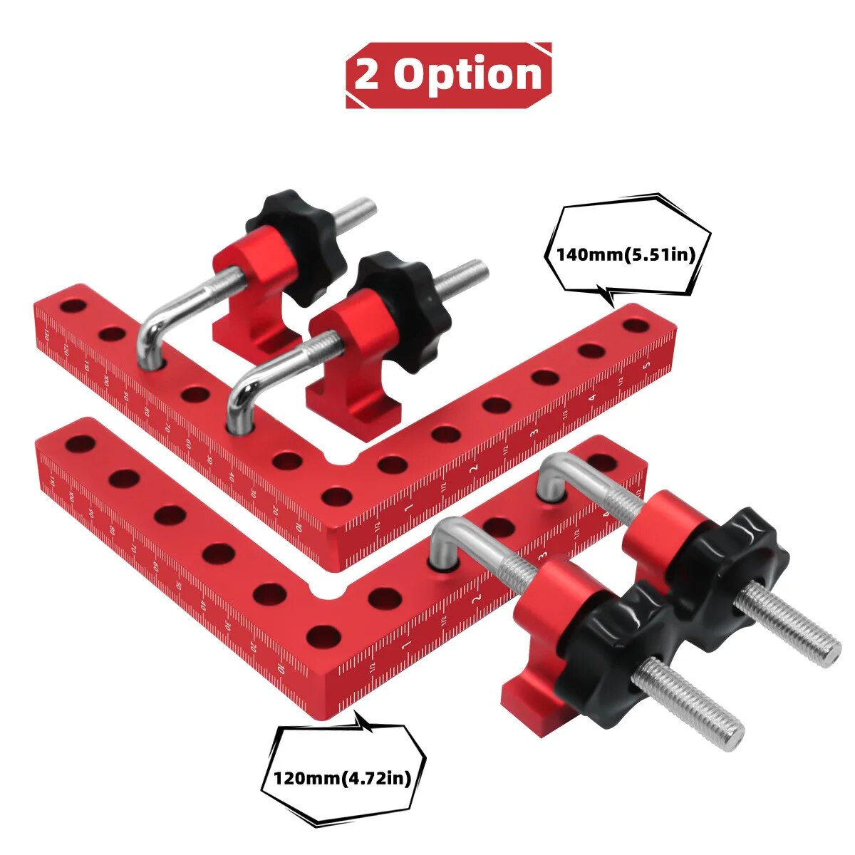 1 セット 90 度位置決め正方形直角クランプ - アルミニ - Woodworking Z Clips のレビューと価格