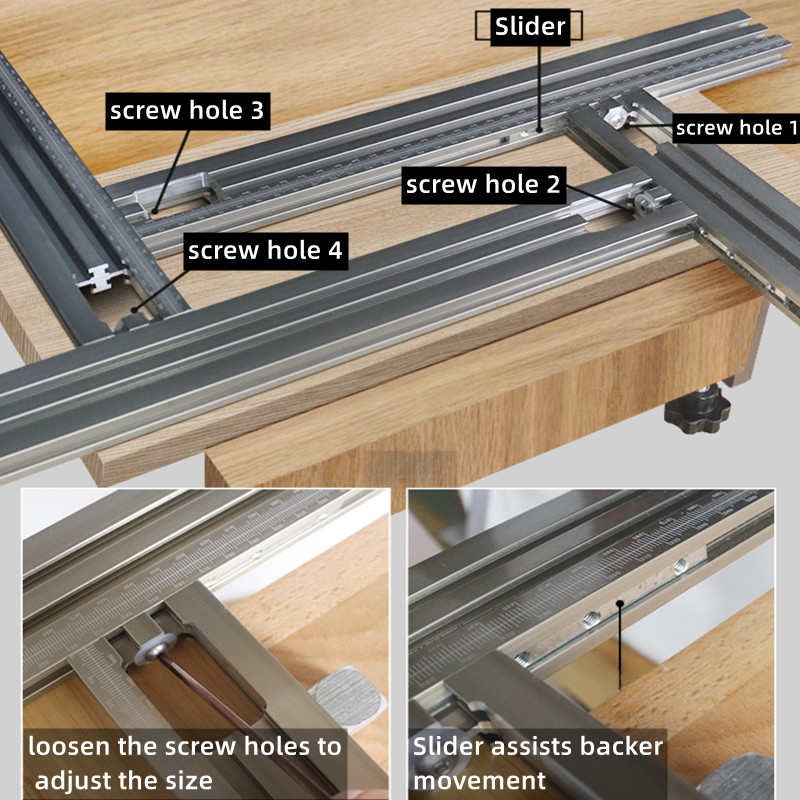 トリミングマシンフライス溝彫刻ガイドレール多機能調整可能なバ - Woodworking Kumiko のレビューと価格