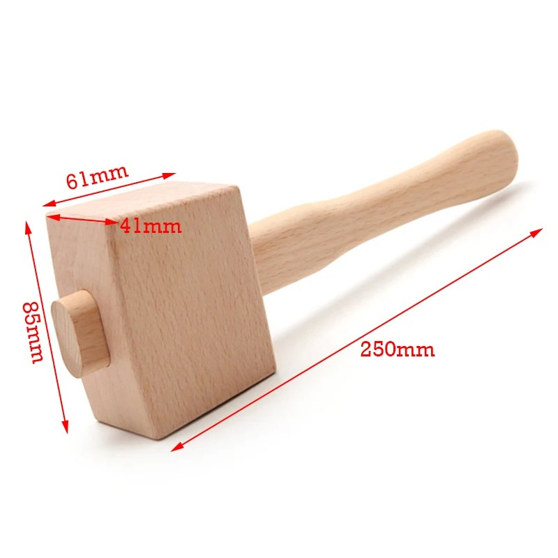 DIY手作り革、木工道具、子供の手作り無垢材、ブナ材ハンマー - Wooden Mallet Carving のレビューと価格