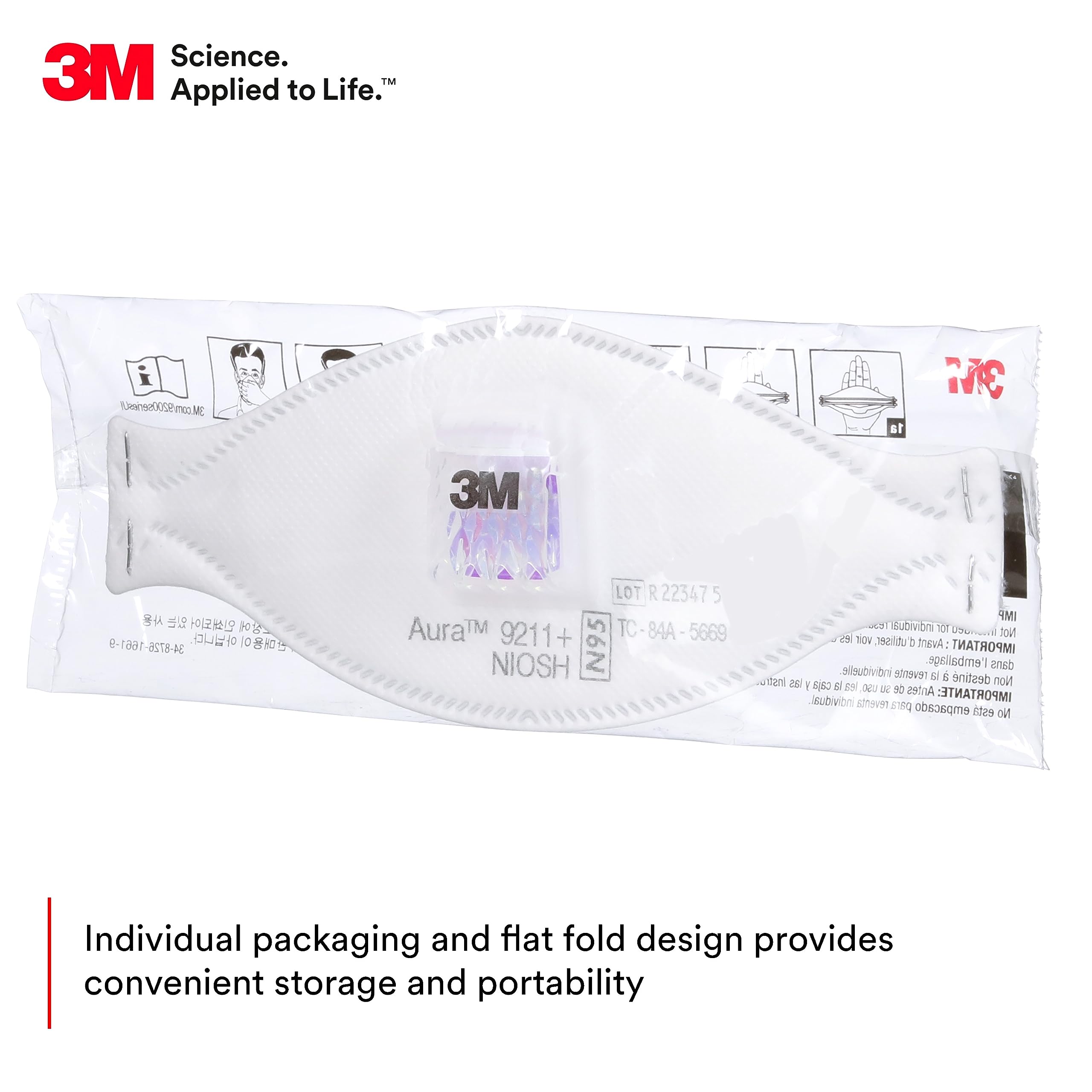 3M オーラ 9211+ 粒子状物質用呼吸器 N95 使い捨 - Woodworking Mask のレビューと価格