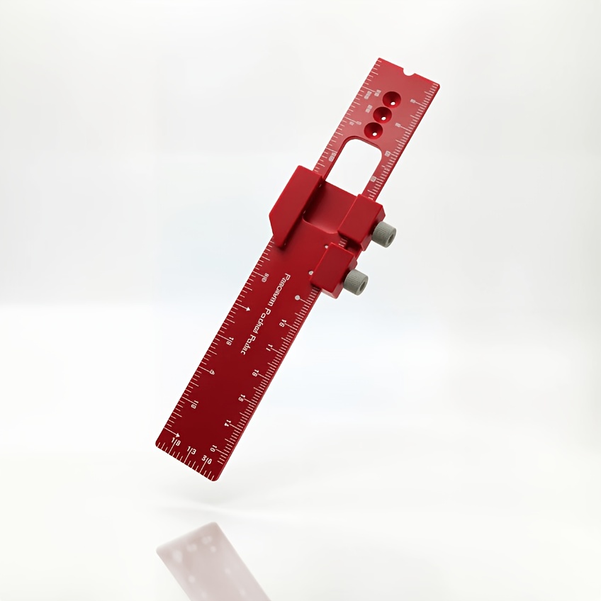 アルミニウム合金製木工用ポケット定規（スライダー付き）、四角 - Woodworking Ruler のレビューと価格