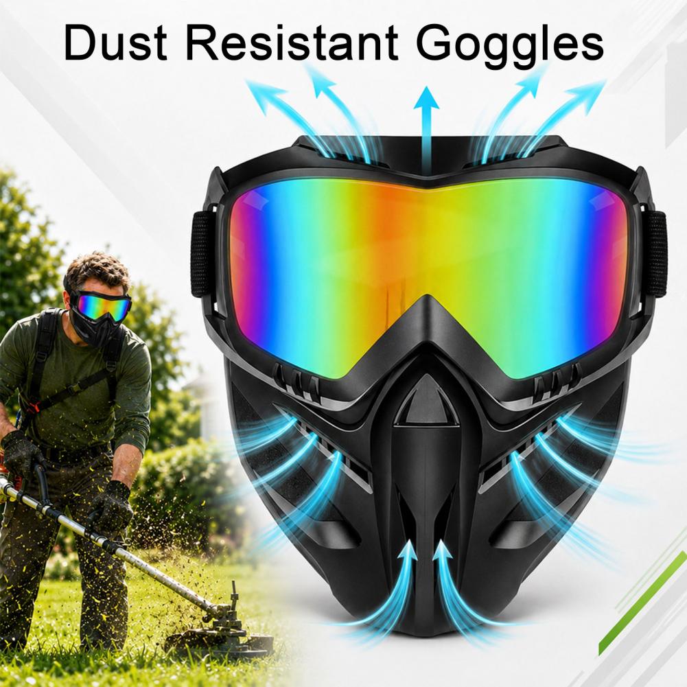 通気性のある2個入りフルフェイスシールドゴーグル、サイクリン - Woodworking Face Shield のレビューと価格