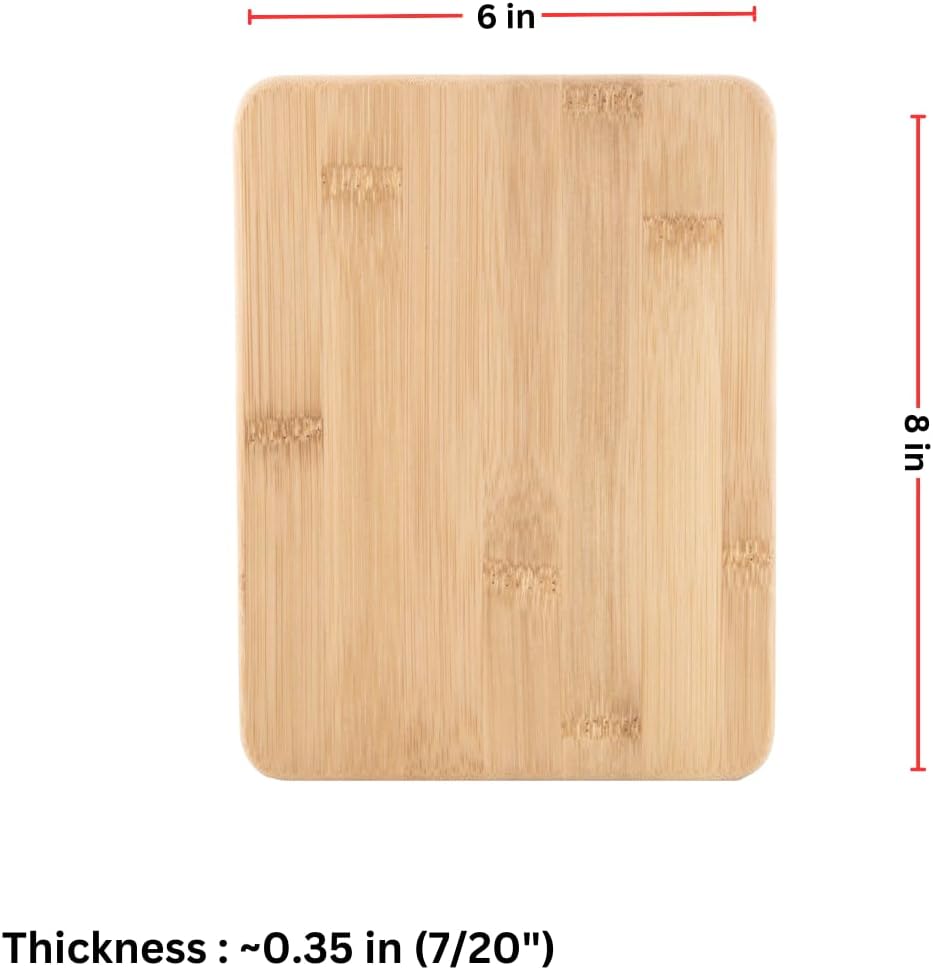 24枚セット、8インチ×6インチ、業務用無地竹製カッティング - Woodworking Boards のレビューと価格