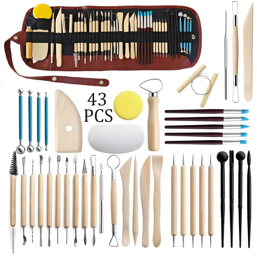 8-61PCS 陶器ツールセット - アートクラフト & モ - Wood Chisel Set のレビューと価格