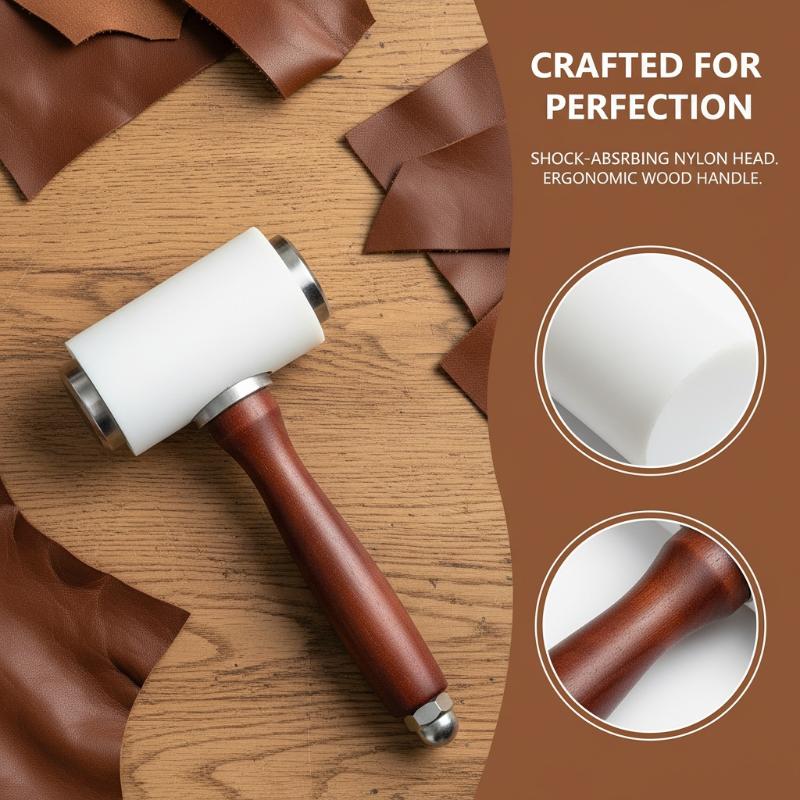 1PC レザーカービングハンマー レザークラフトマレット ナ - Wooden Mallet Carving のレビューと価格