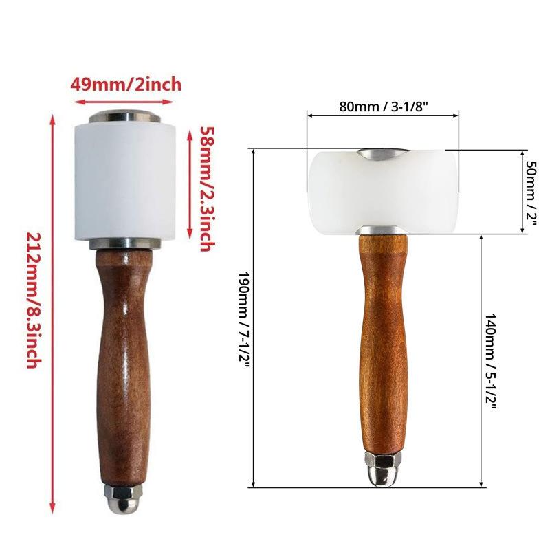 1PC レザーカービングハンマー レザークラフトマレット ナ - Wooden Mallet Carving のレビューと価格