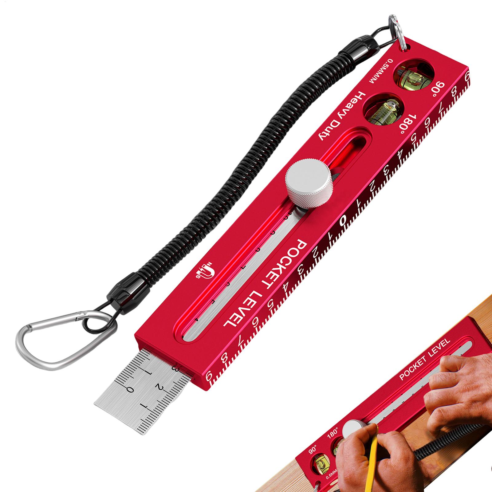 木工測定ツール 磁気水平テンプレート 大工用定規 メートル法 - Woodworking Ruler のレビューと価格