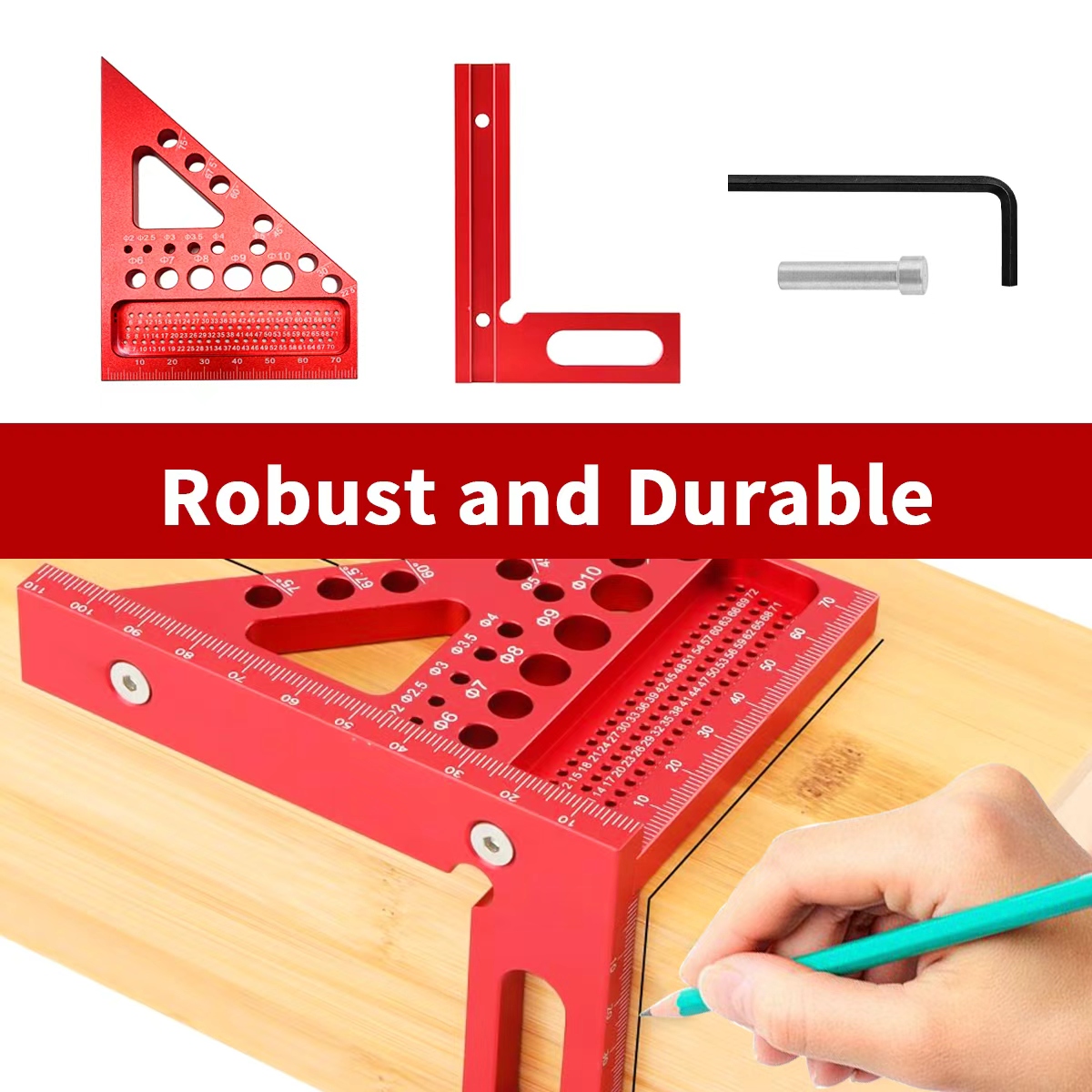 多角度木工三角定規、精密測定＆マーキングツール - Woodworking Multi Tool のレビューと価格