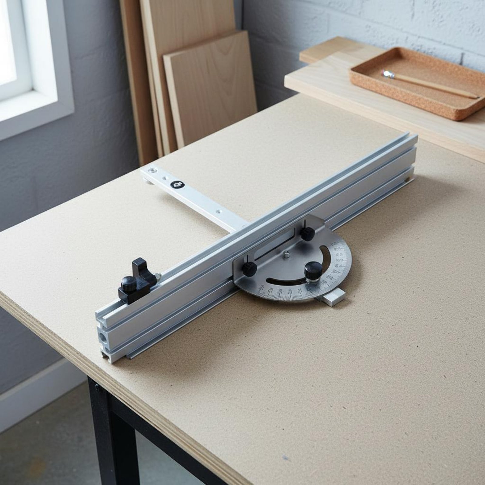 テーブルソーマイターゲージフリップストップ精密マイターゲージ - Woodworking Ruler のレビューと価格