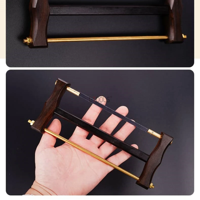 新しい木工黒檀ミニ鋸大工の絶妙なハンドソー木枠鋸鋼鋸刃ハンド - Woodworking Kumiko のレビューと価格