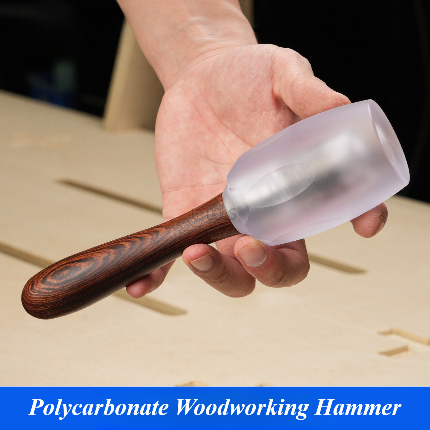 アンチスクラッチポリカーボネート木工ハンマー衝撃吸収マレット - Wooden Mallet Carving のレビューと価格