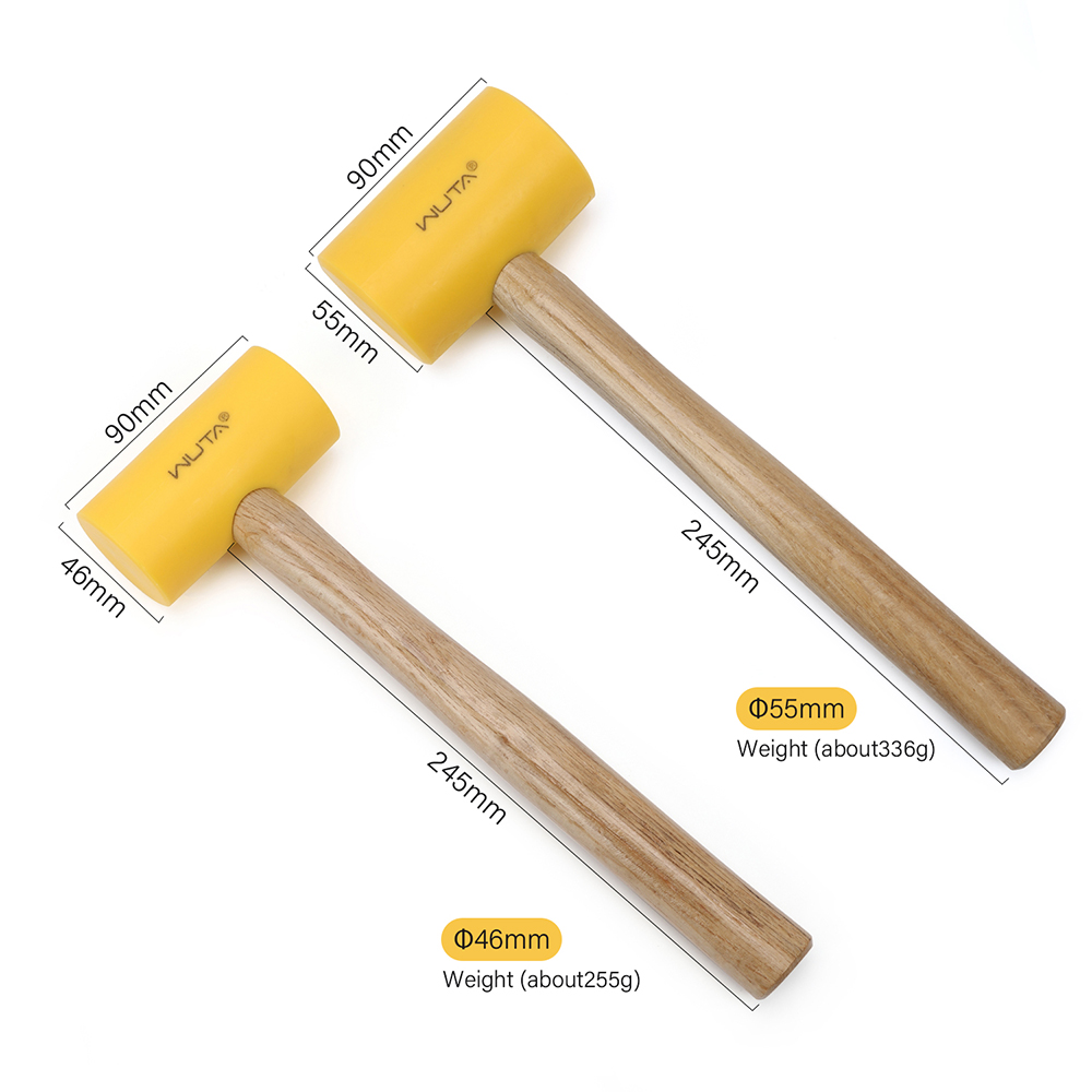 WUTA 1PC 多機能レザークラフトハンマーゴムマレットマ - Wooden Mallet Carving のレビューと価格