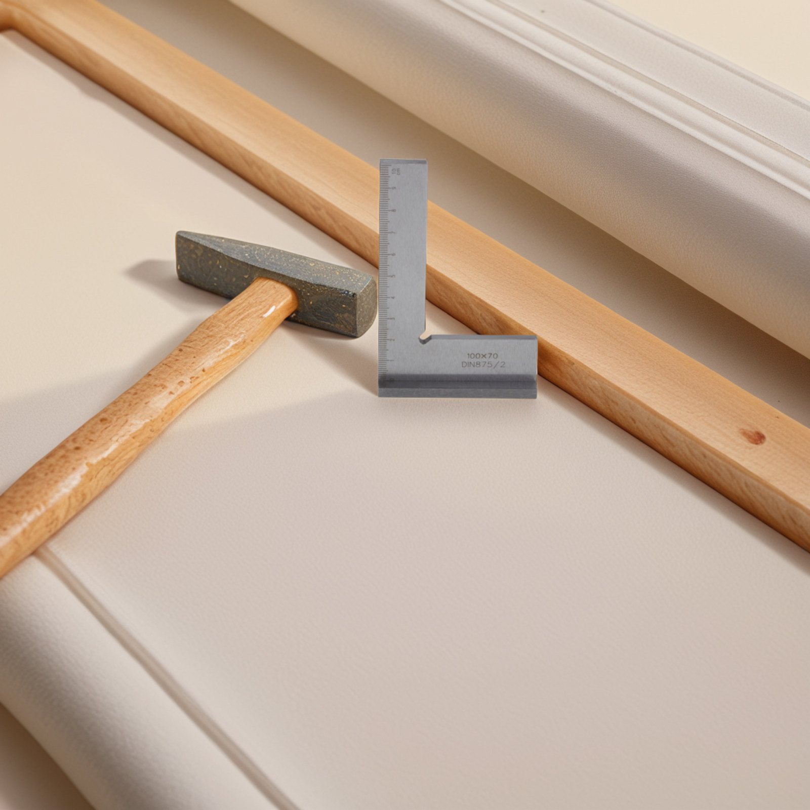 スチール製正方形デュアルスケールワイドシート90度直角大工木 - Woodworking Ruler のレビューと価格